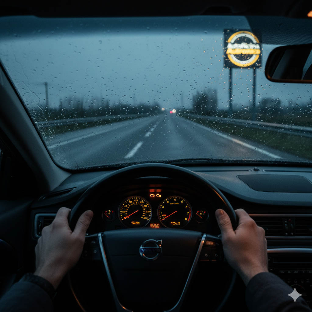 Volvo V70 in officina per diagnosi motore che si spegne durante la marcia